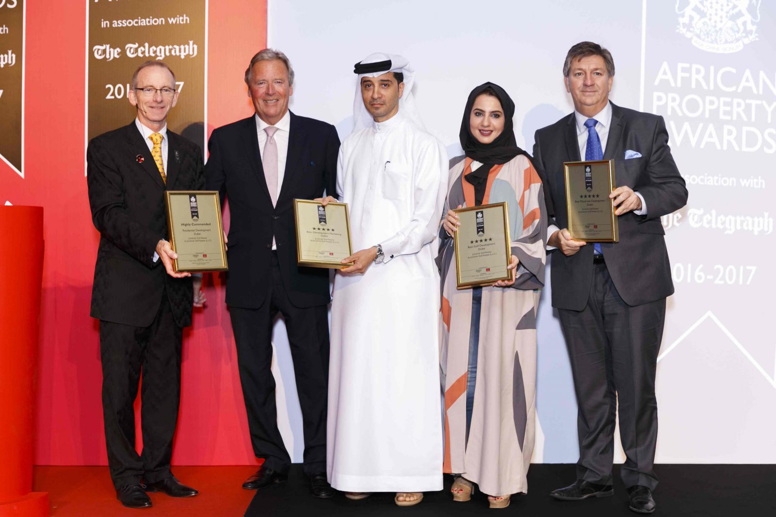 Jumeirah Golf Estates Scores Quadruple Win At Africa And Arabia Property Awards 2016